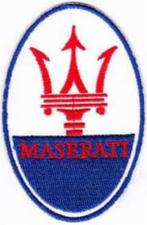 Maserati stoffen opstrijk patch embleem, Verzenden, Nieuw, Auto's