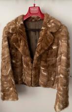 Kort origineel nertsjasje, Kleding | Dames, Jassen | Winter, Ophalen of Verzenden, Gedragen, Maat 38/40 (M), Beige