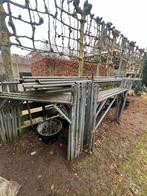 Grote partij H-jukken, steigerbuizen en steigermateriaal, Doe-het-zelf en Verbouw, Steigers, Ophalen, Gebruikt, Gevelsteiger, Minder dan 2 meter