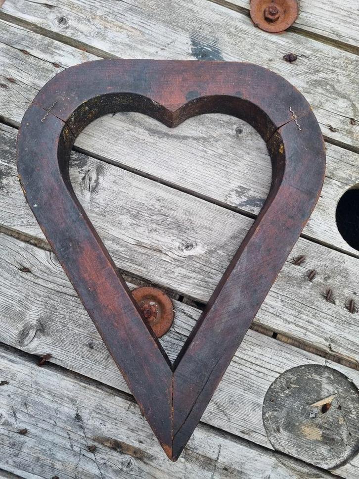 Houten Hart - Decoratief & Rustiek, Huis en Inrichting, Woonaccessoires | Wanddecoraties, Gebruikt, Ophalen of Verzenden