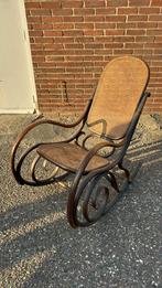Thonet Bentwood schommelstoel vinted stoel riet, Huis en Inrichting, Stoelen, Ophalen, Gebruikt, Bruin, Eén