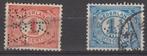2 zegels met perfin S&ZR., Verzenden, T/m 1940, Gestempeld