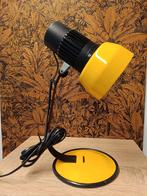 Deens design: Gave gele vintage / retro bureaulamp/tafellamp, Minder dan 50 cm, Gebruikt, Ophalen of Verzenden