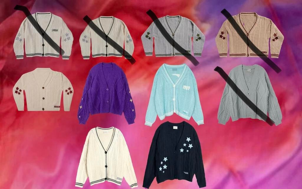 Taylor Swift Cardigans set van 5, Kleding | Dames, Truien en Vesten, Zo goed als nieuw, Zwart, Ophalen of Verzenden
