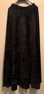 Lange Zwart fluwelen rok S, Ophalen of Verzenden, Gedragen, Maat 36 (S), Zwart