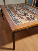 Salontafel - Hout & Metaal, industrial look, Ophalen, Gebruikt, 100 tot 150 cm, 50 tot 100 cm