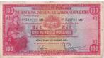 Hong Kong, 100 Dollar, 1959 (zeldzaam), Postzegels en Munten, Bankbiljetten | Azië, Los biljet, Zuidoost-Azië, Verzenden