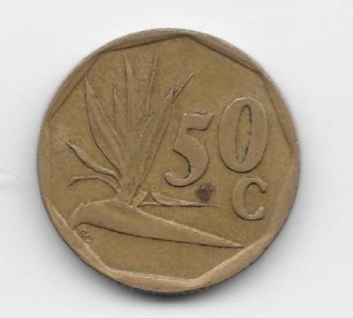 Zuid-Afrika 50 cents 1993 KM# 137, Postzegels en Munten, Munten | Afrika, Losse munt, Zuid-Afrika, Verzenden