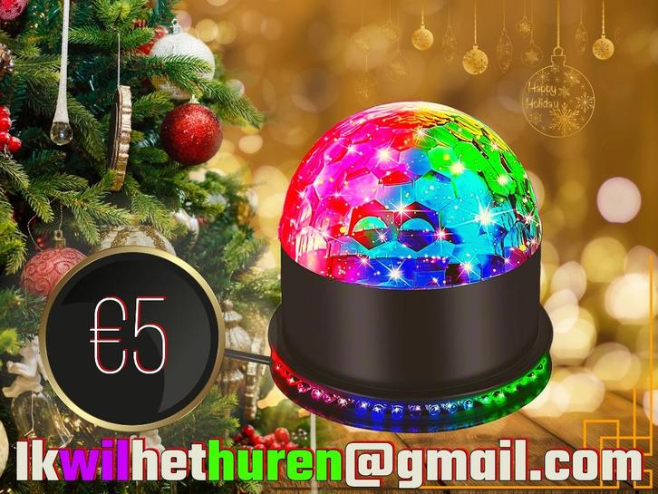 Kerst! Party discobol + evt statafels/ heaters etc., Hobby en Vrije tijd, Feestartikelen | Verhuur, Nieuw, Kerst of Sinterklaas