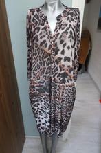 Angelle Milan prachtige lange jurk tijgerprint maat 46, Kleding | Dames, Grote Maten, Jurk, Ophalen of Verzenden, Zo goed als nieuw