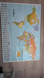 Wereldkaart 95 x 138 cm, Ophalen, Aardrijkskunde