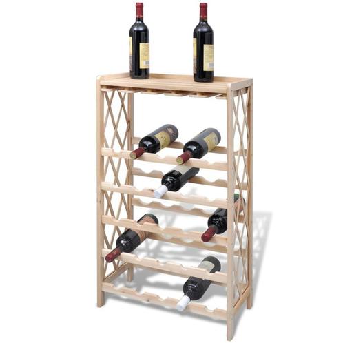 Wijnrek wijnrekken 25 flessen wijnkast houten GRATIS BEZORGD, Huis en Inrichting, Woonaccessoires | Wijnrekken, Nieuw, 75 cm of meer