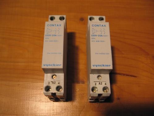 Vynckier/GE contax relais 2 polig., Hobby en Vrije tijd, Elektronica-componenten, Gebruikt, Verzenden