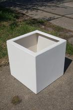 Polyester bloembak plantenbak 60x60x60 | wit, Tuin en Terras, Kunststof, Nieuw, 60 tot 100 cm, 60 cm of meer