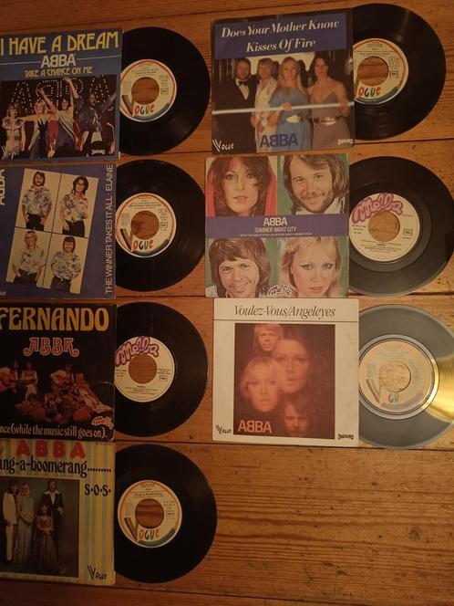 7 FRANSE SINGLES ABBA MELBA EN VOGUE LABEL ZELDZAAM, Cd's en Dvd's, Vinyl Singles, Zo goed als nieuw, Single, Pop, 7 inch, Verzenden