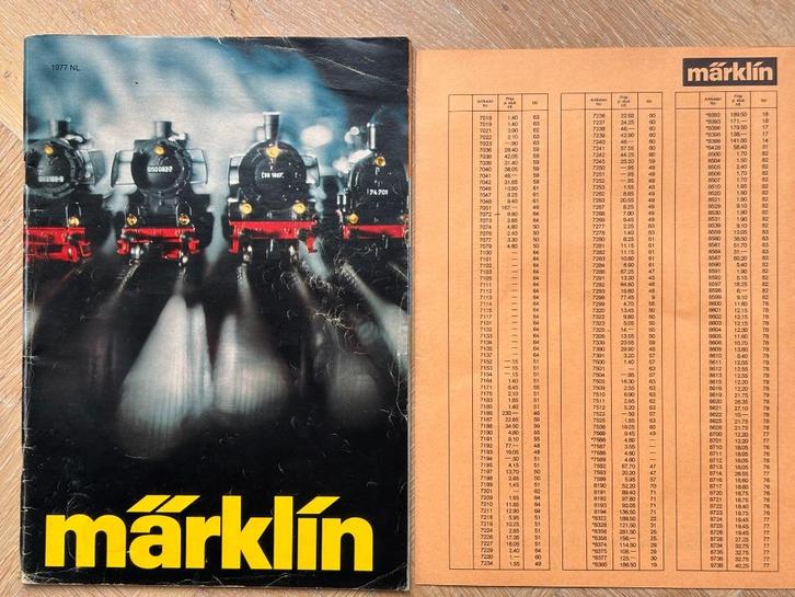 Märklin catalogus 1977 met prijslijst, Hobby en Vrije tijd, Modeltreinen | H0, Gebruikt, Boek, Tijdschrift of Catalogus, Wisselstroom