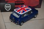 1:18 MINI COOPER S MK1 blue British Kyosho WRH, Verzenden, Zo goed als nieuw, Auto, Kyosho