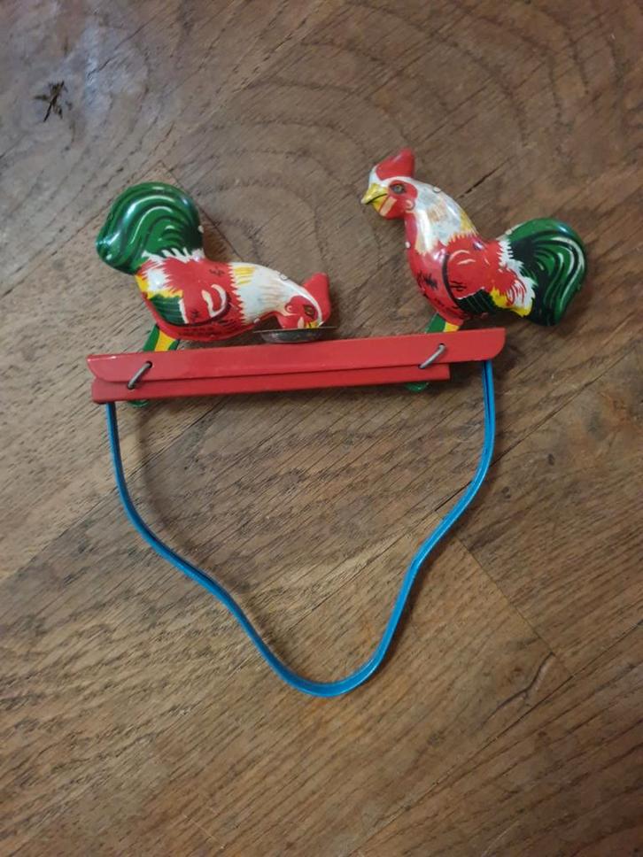 Vintage blikken kippen speelgoed, Antiek en Kunst, Antiek | Speelgoed, Ophalen of Verzenden