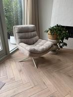 Dutchbone vince draaifauteuilt beige, Huis en Inrichting, Fauteuils, Ophalen, Zo goed als nieuw, 75 tot 100 cm, 50 tot 75 cm