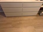 Witte Malm ladekast, 6 lades, 160x78, Huis en Inrichting, Kasten | Ladekasten, Ophalen, Overige materialen, Gebruikt, 5 laden of meer