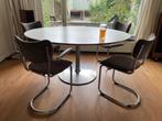 eetkamer tafel artifort wit ovaal, Huis en Inrichting, Tafels | Eettafels, Ophalen, Overige materialen, Gebruikt, 100 tot 150 cm