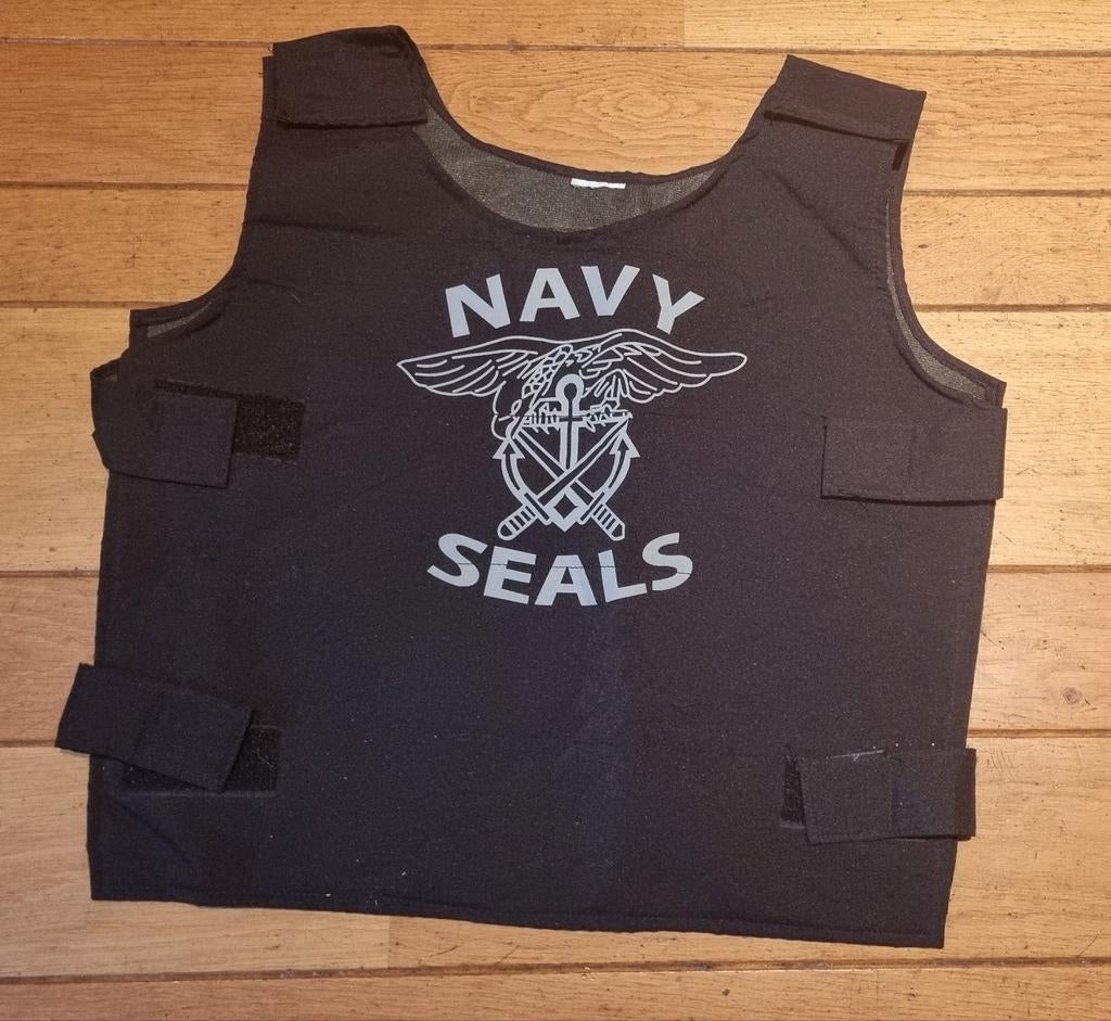 Navy seals Kogelvrij vest maat S t/m L carnaval, Carnaval, Maat 48/50 (M), Ophalen of Verzenden, Zo goed als nieuw