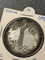 Mozambique schitterende 500 meticals 1989, Postzegels en Munten, Munten | Afrika, Zilver, Ophalen of Verzenden, Losse munt, Overige landen