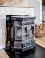 Barbas houtkachel, Huis en Inrichting, Kachels, Ophalen, Gebruikt, Houtkachel, Inbouw