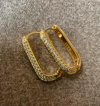 Oorbellen goud zilver Swarovski kristal NIEUW ketting parel, Met kristal, Hangers, Verzenden, Nieuw