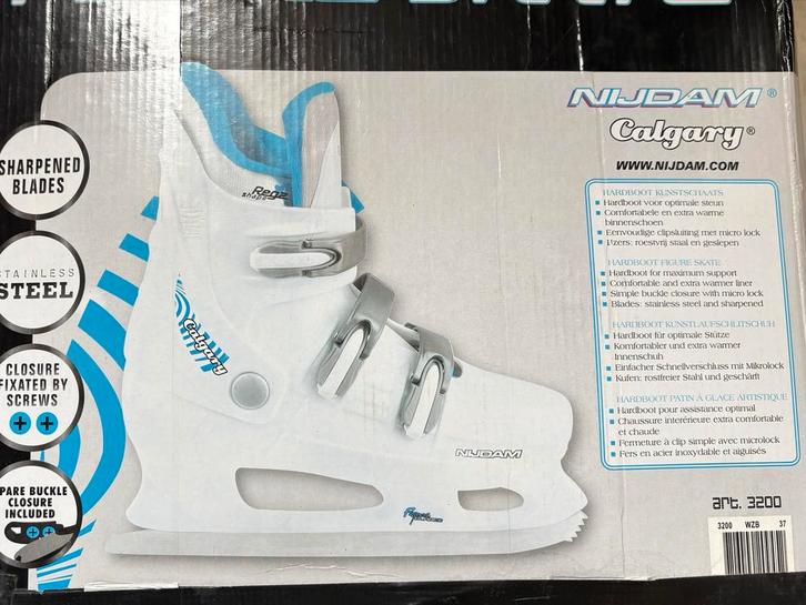 Nijdam Kunstschaatsen Maat 37, Sport en Fitness, Schaatsen, Zo goed als nieuw, Kunstschaatsen, Nijdam, Ophalen of Verzenden