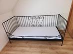 Stevig en Mooi Ikea Bed type Meldal  Zwart, Ophalen, 70 tot 85 cm, Zo goed als nieuw, Matras