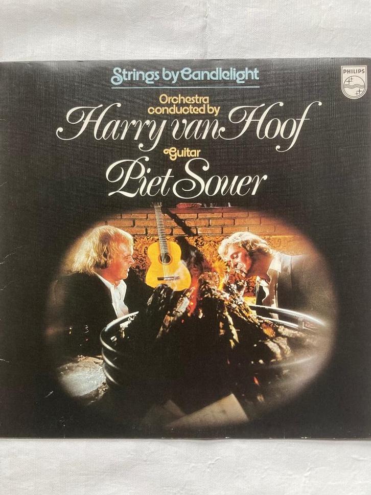 LPHarry van Hoof Piet Souer Strings by Candlelight 6413 091, Cd's en Dvd's, Vinyl | Pop, Zo goed als nieuw, 1980 tot 2000, 12 inch