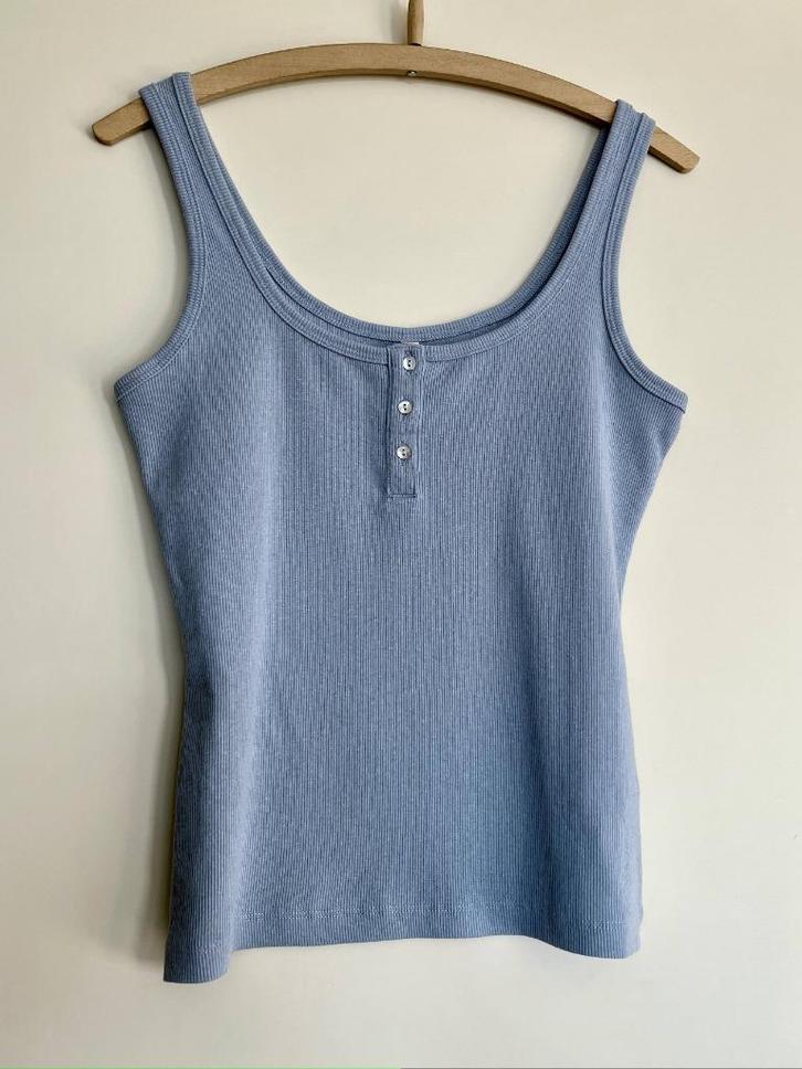 lichtblauwe mouwloze top van Hunkemöller (tot 24 september), Kleding | Dames, Tops, Nieuw, Maat 36 (S), Blauw, Zonder mouw, Verzenden