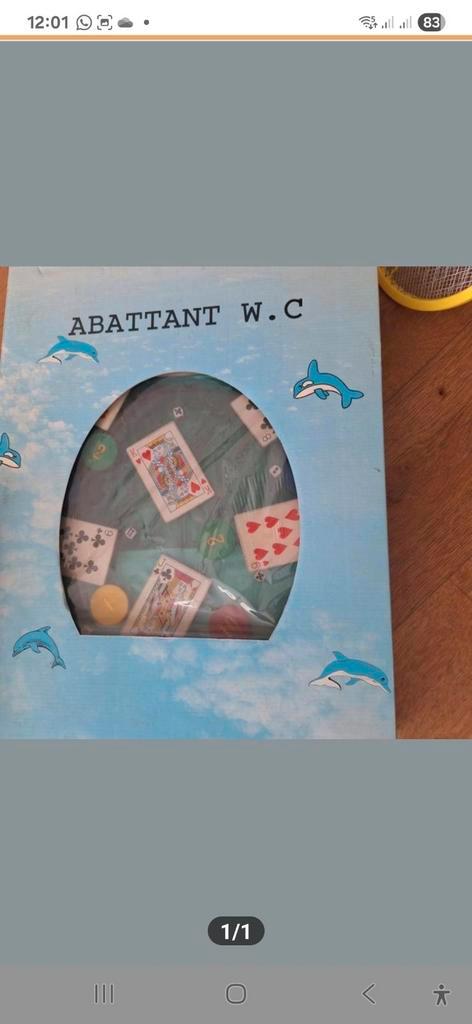 Nieuwe WC bril met spelletjes motief, Huis en Inrichting, Badkamer | Badkamermeubels, Nieuw, Overige typen, Minder dan 100 cm