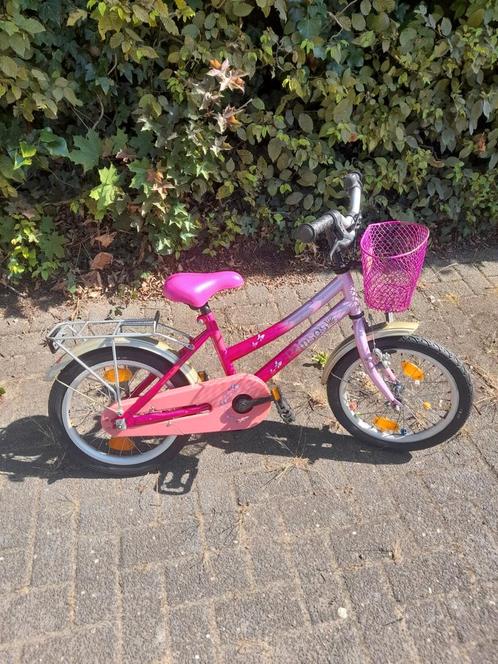 Loekie prinses 16 inch kinderfiets, Fietsen en Brommers, Fietsen | Meisjes, Gebruikt, 16 inch, Handrem, Ophalen