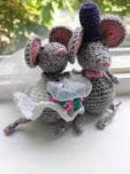 Gehaakt muizenbruidspaar, Ophalen of Verzenden, Nieuw, Haken, Overige typen