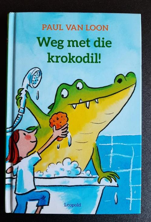 Paul van Loon - Weg met die krokodil!, Boeken, Kinderboeken | Jeugd | onder 10 jaar, Gelezen, Ophalen of Verzenden
