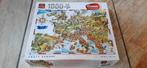 Puzzel 1000 stukjes.  Crazy Europe. Comic Collection, Ophalen of Verzenden, 500 t/m 1500 stukjes, Zo goed als nieuw, Legpuzzel