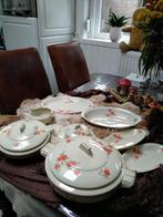 RETRO servies*BAVARIA* room met oranje bloemen, Ophalen of Verzenden, Gebruikt