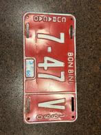 Curacao Nummerplaat V-7-47 (1990) - Rood, Ophalen of Verzenden