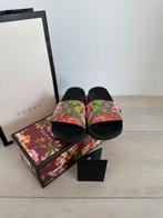 Gucci Bloom Slides Slippers Sandals Zwart Bloemen Maat 37, Kleding | Dames, Schoenen, Slippers, Zwart, Ophalen of Verzenden, Gucci