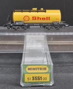 Minitrix 3551 - ketelwagen 'SHELL' (14803), Hobby en Vrije tijd, Modeltreinen | N-Spoor, Gebruikt, Gelijkstroom, Trix, Wagon