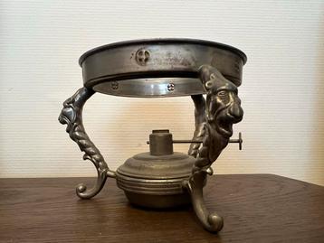 Vintage Theelicht met Leeuwenkopjes beschikbaar voor biedingen