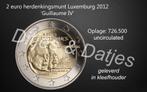 2 euro Luxemburg 2012 - Guillaume IV - UNC, 2 euro, Luxemburg, Ophalen of Verzenden