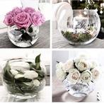 Riviera Maison Twee glazen bol vazen, Huis en Inrichting, Woonaccessoires | Vazen, Overige kleuren, Ophalen of Verzenden, Minder dan 50 cm