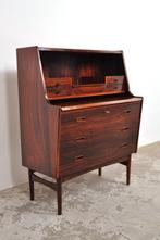 Vintage Arne Wahl Iversen desk in palissander bureau kast, Gebruikt, Ophalen of Verzenden