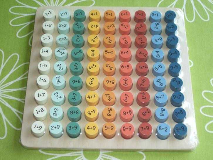 Nieuw in seal: Rekenblokjes optellen - houten rekenspel, Kinderen en Baby's, Speelgoed | Educatief en Creatief, Nieuw, Rekenen