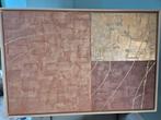 canvas in professionele baklijst bruin en goud. 93 x 64 cm, Ophalen
