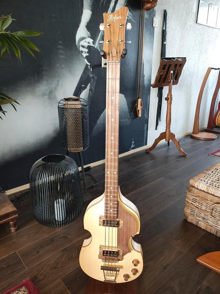 Höfner H500/1-HGL Green Line, Muziek en Instrumenten, Snaarinstrumenten | Gitaren | Bas, Zo goed als nieuw, Elektrisch, Ophalen