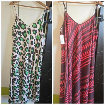 2 nieuwe dames jurkjes maat onezise draagbaar tot 52/54 beschikbaar voor biedingen